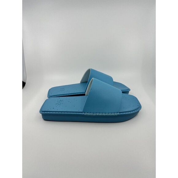 Adidas Y-3 Yohji Yamamoto Blue Cyan Water Slides Men's Size 6 Women's 7.5 ID4444 - Picture 2 of 5